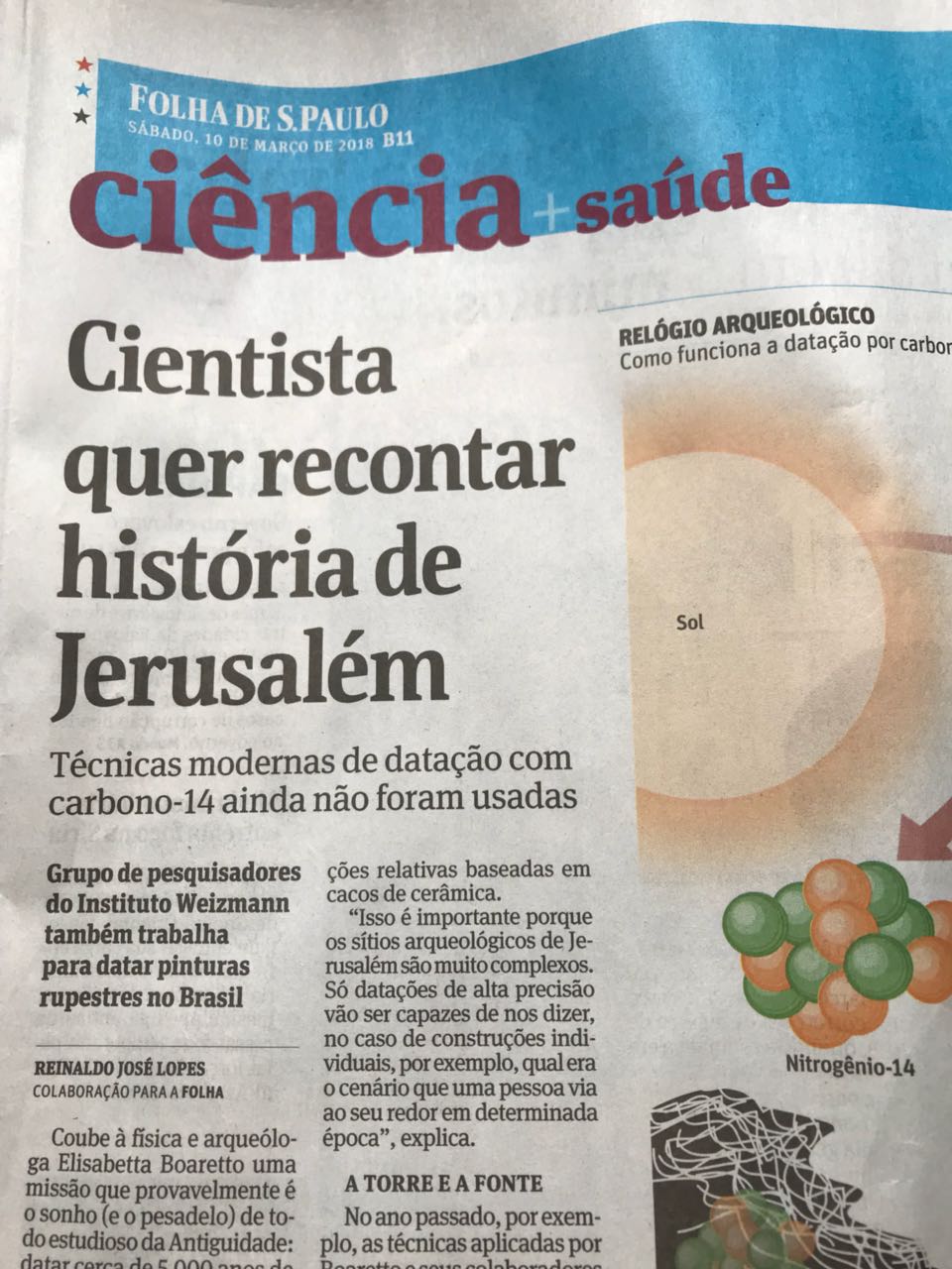 Entrevista na Folha de São Paulo